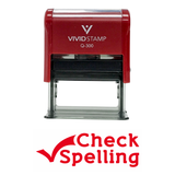 CHECK SPELLING Teacher Self Inking Rubber Stamp