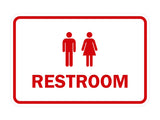 Signs ByLITA Classic Framed Unisex Restroom Sign