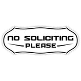 Stylish No Soliciting Sign
