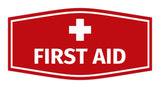 Signs ByLITA Fancy First Aid Sign with Adhesive Tape, Mounts On Any Surface, Weather Resistant, Indoor/Outdoor Use