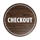 Signs ByLITA Circle Checkout Sign