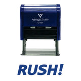 Blue Rush Self Inking Rubber Stamp