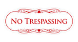 Signs ByLITA Designer No trespassing Sign