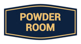 Signs ByLITA Fancy Powder Room Sign with Adhesive Tape, Mounts On Any Surface, Weather Resistant, Indoor/Outdoor Use