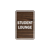 Portrait Round Student Lounge Sign