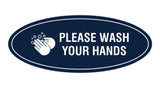 Signs ByLITA Oval Please Wash Your Hands Sign