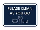 Classic Framed Please Clean As You Go Wall or Door Sign