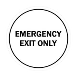 Signs ByLITA Circle Emergency Exit Only Sign