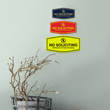Fancy No Soliciting Seriously it is Very Annoying Wall or Door Sign