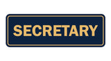 Signs ByLITA Standard Secretary Sign