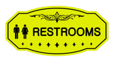 Victorian Unisex Restroom Sign
