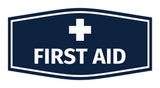 Signs ByLITA Fancy First Aid Sign with Adhesive Tape, Mounts On Any Surface, Weather Resistant, Indoor/Outdoor Use