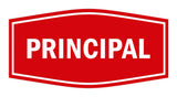 Signs ByLITA Fancy Principal Sign with Adhesive Tape, Mounts On Any Surface, Weather Resistant, Indoor/Outdoor Use