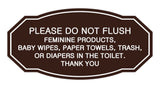 Victorian Please Do Not Flush Etiquette Sign