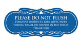 Signs ByLITA Designer Please Do Not Flush Etiqutte Sign