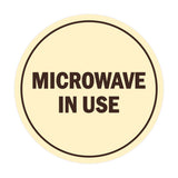 Signs ByLITA Circle Microwave In Use Sign
