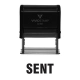 Black SENT Self Inking Rubber Stamp