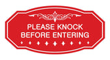 Victorian Please Knock Before Entering Sign