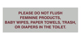 Signs ByLITA Basic Please Do Not Flush Etiquette Sign