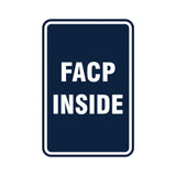 Portrait Round Facp Inside Sign