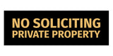 Signs ByLITA Basic No Soliciting Private Property Sign