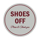 Signs ByLITA Circle Shoes off Please Thank you Sign
