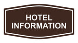 Signs ByLITA Fancy Hotel Information Sign