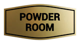 Signs ByLITA Fancy Powder Room Sign with Adhesive Tape, Mounts On Any Surface, Weather Resistant, Indoor/Outdoor Use