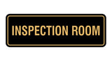 Standard Inspection Room Sign