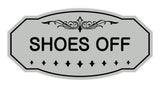 Victorian Shoes Off Sign