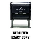 CERTIFIED EXACT COPY Self Inking Rubber Stamp