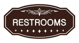 Victorian Restrooms Sign