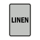 Portrait Round Linen Sign
