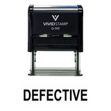 DEFECTIVE Self Inking Rubber Stamp