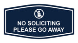 Fancy No Soliciting Please Go Away Wall or Door Sign