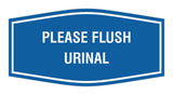 Fancy Please Flush Urinal Wall or Door Sign