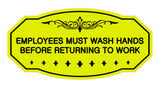 Victorian Employees Must Wash Hands Before Returning To Work Sign