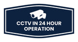 Fancy CCTV in 24 Hour Operation Wall or Door Sign