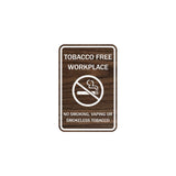 ByLITA Tobacco Free Workplace No Smoking, Vaping Or Smokeless Tobacco Sign