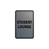 Portrait Round Student Lounge Sign