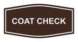 Signs ByLITA Fancy Coat Check Sign