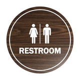 Signs ByLITA Circle All Gender Restroom Sign