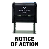 Notice of Action Self Inking Rubber Stamp
