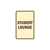 Portrait Round Student Lounge Sign