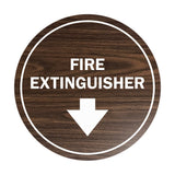 Signs ByLITA Circle Fire Extinguisher Sign