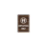 Signs ByLITA Portrait Round Employees Only Sign