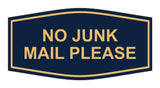 Signs ByLITA Fancy No Junk Mail Please Sign
