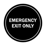 Signs ByLITA Circle Emergency Exit Only Sign