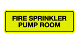 Signs ByLITA Standard Fire Sprinkler Pump Room Sign