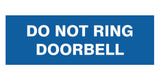 Signs ByLITA Basic Do Not Ring Doorbell Sign